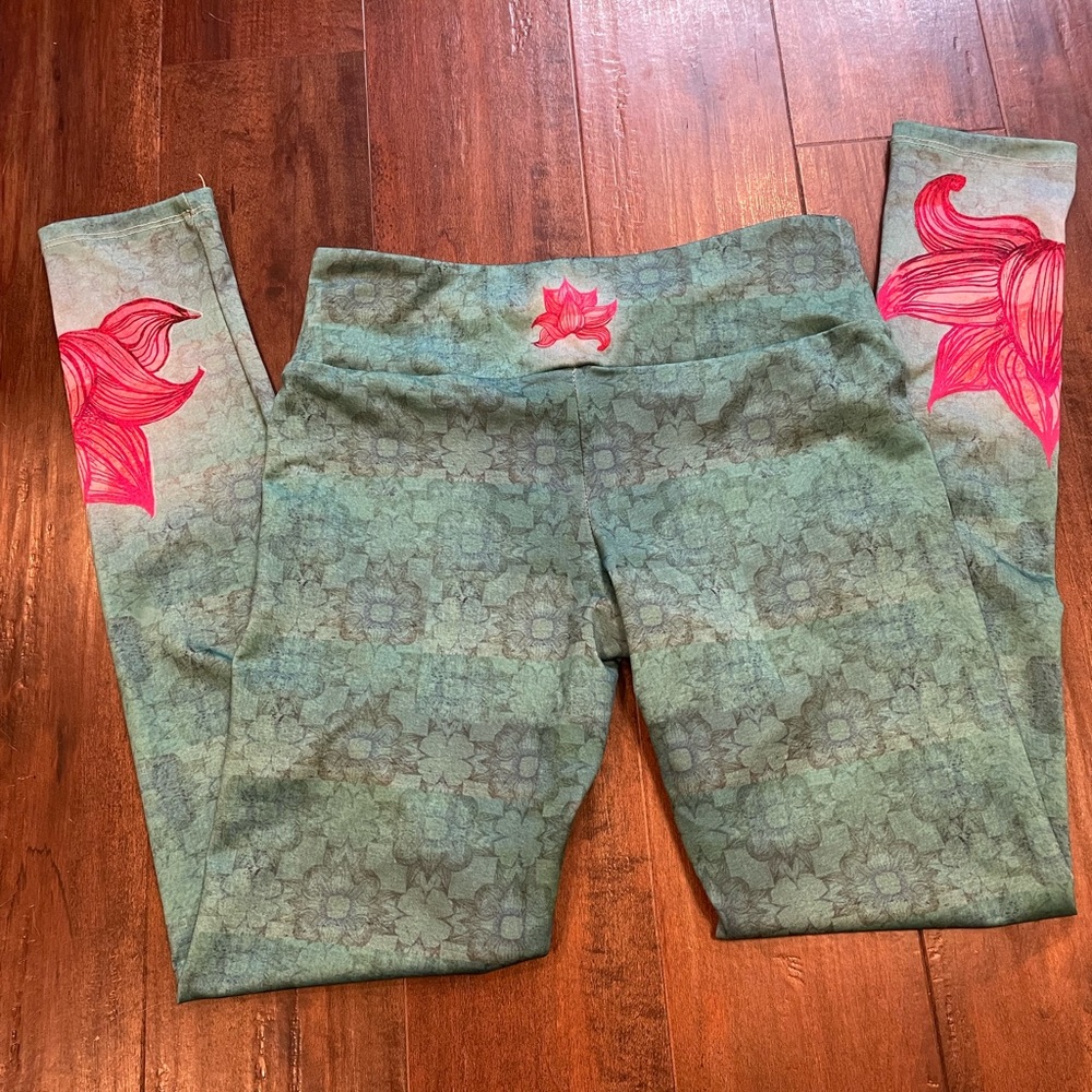 Unique art print yoga pants Society 6